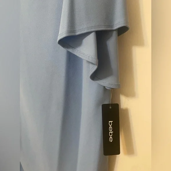 bebe Light Blue Off-Shoulder Dress - Picture 4 of 8